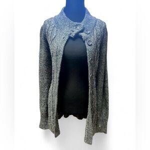 Soft Y2K cozy cardigan chunky knit slouchy chunky buttons coquette whimsy vtg